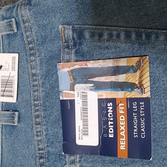 Vintage NWT Classic Blue Jeans Mens 40x30 Relaxed Fit Classic Style Utility - Picture 3 of 6